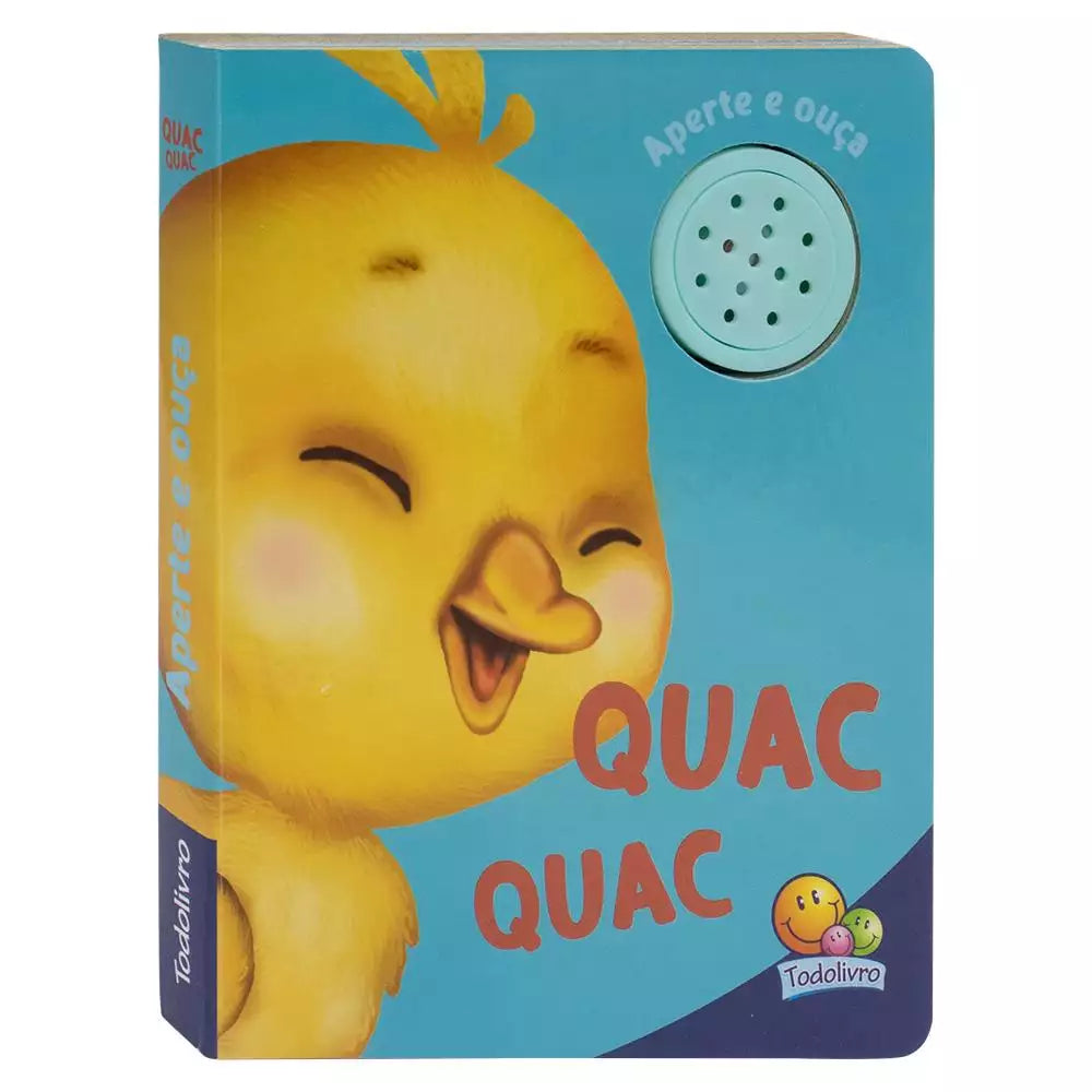 Livro Infantil Aperte e Ouça: Quac Quac