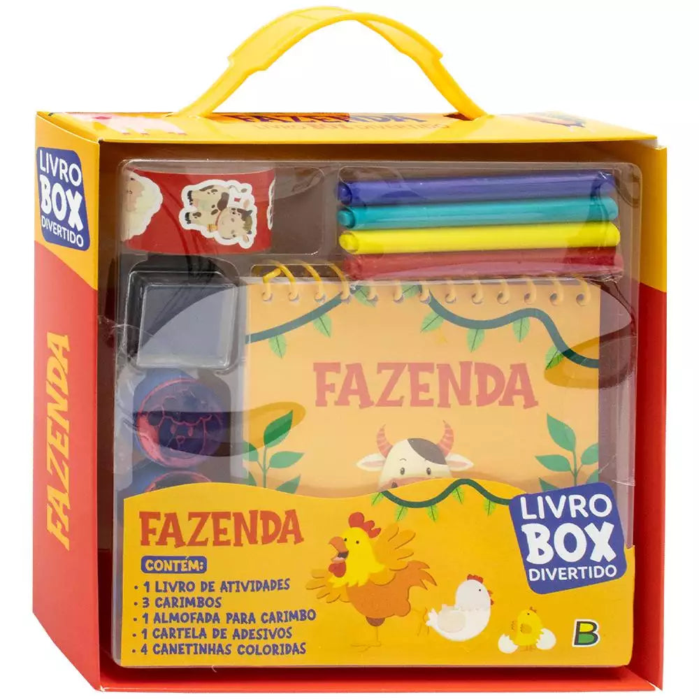 Livro Infantil Box Divertido: Fazenda