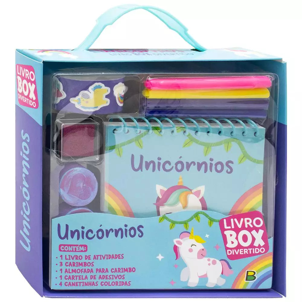 Livro Infantil Box Divertido: Unicórnios