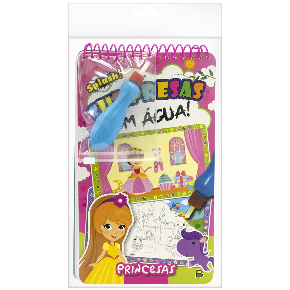 Livro Infantil de Colorir com Água Princesas