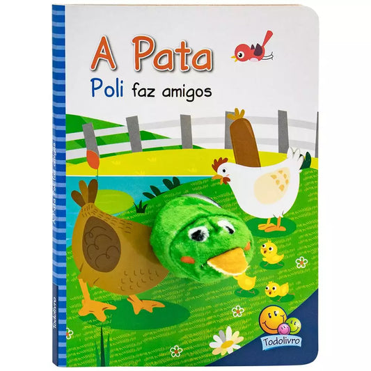 Livro Infantil Dedoche: A Pata Poli Faz Amigos