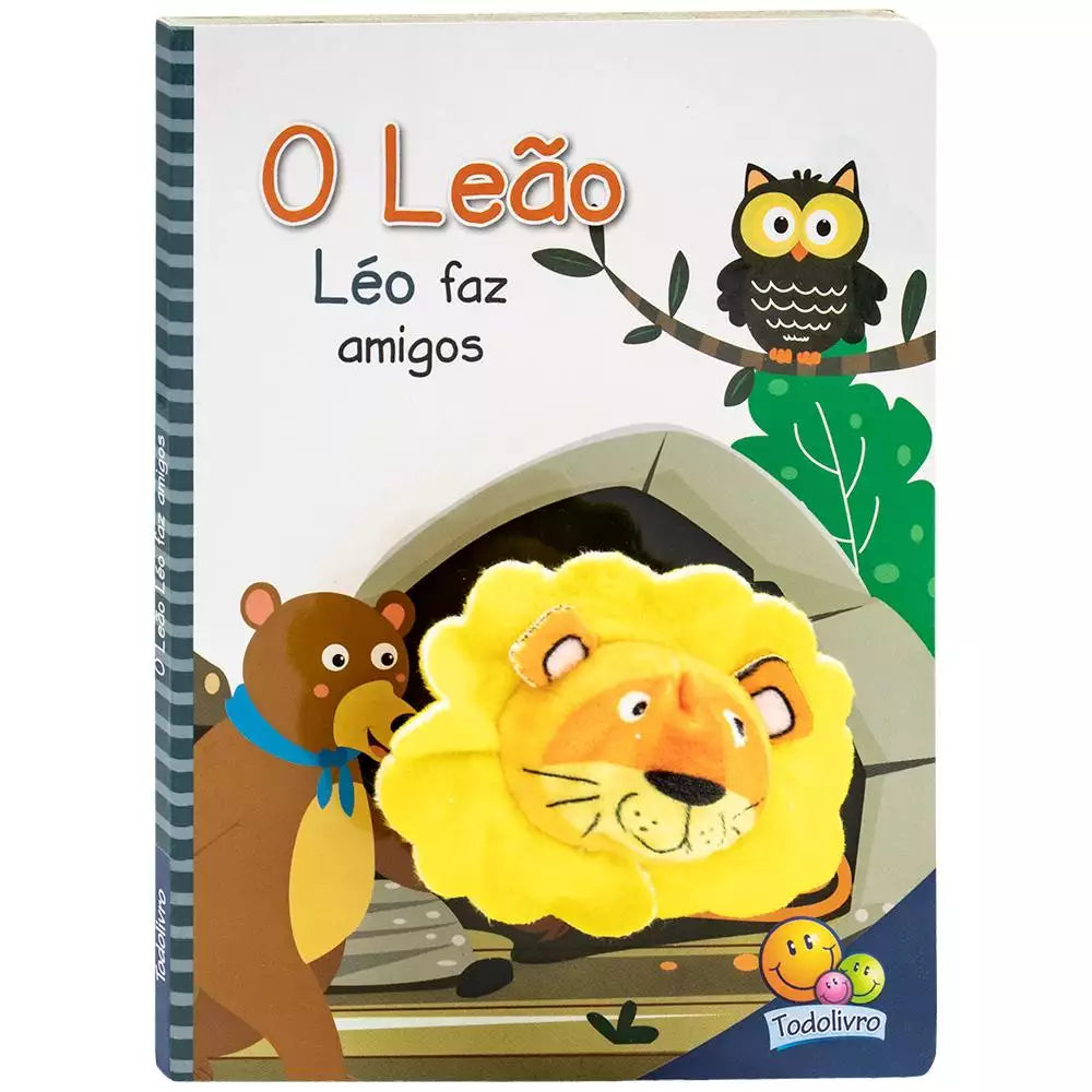 Livro Infantil Dedoche: O Leão Leo Faz Amigos