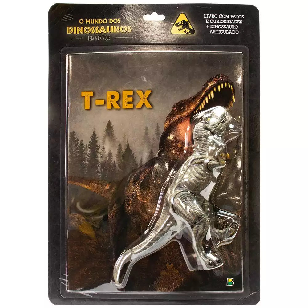 Livro Infantil Leia e Brinque: Dinossauros - T-Rex