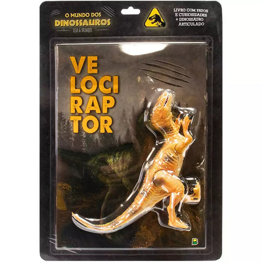 Livro Infantil Leia e Brinque: Dinossauros - Velociraptor