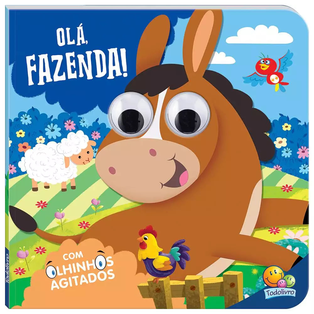Livro Infantil Olhinhos Agitados: Olá, Fazenda!