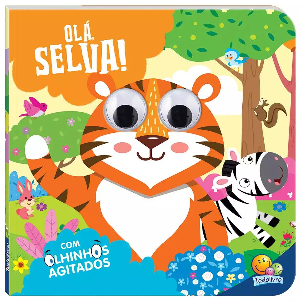 Livro Infantil Olhinhos Agitados: Olá, Selva!