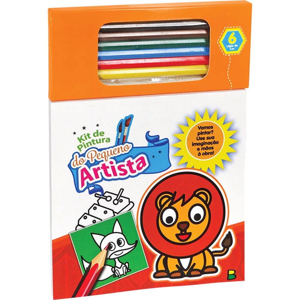 Kit de Pintura para Pequenos Artistas com Lápis de Cor