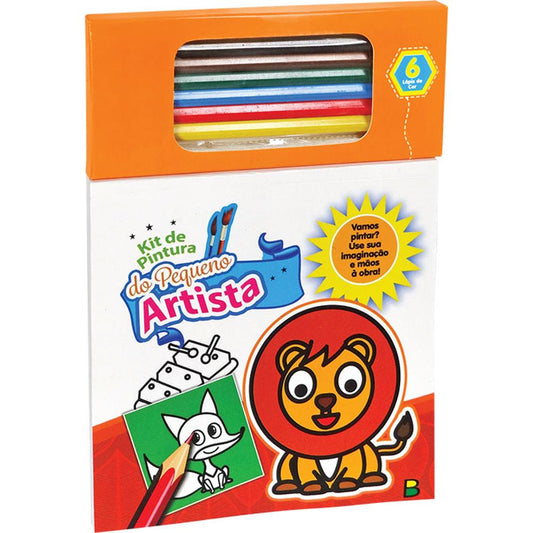 Kit de Pintura para Pequenos Artistas com Lápis de Cor