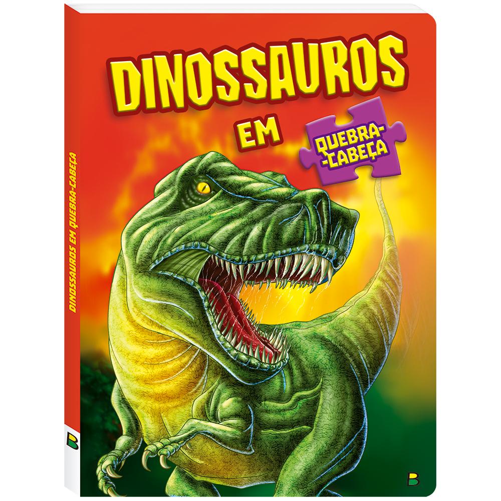 Livro Infantil com Quebra-Cabeça Dinossauros