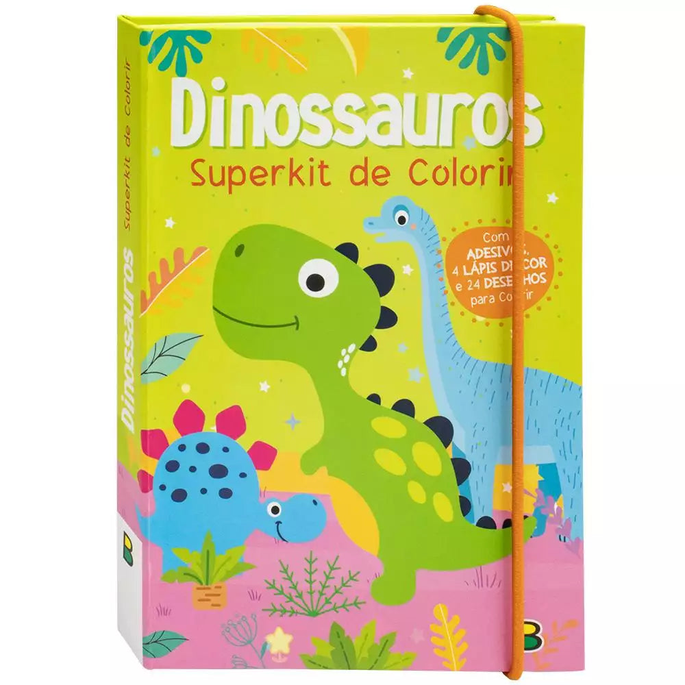 Livro Infantil Super Kit de Colorir: Dinossauro