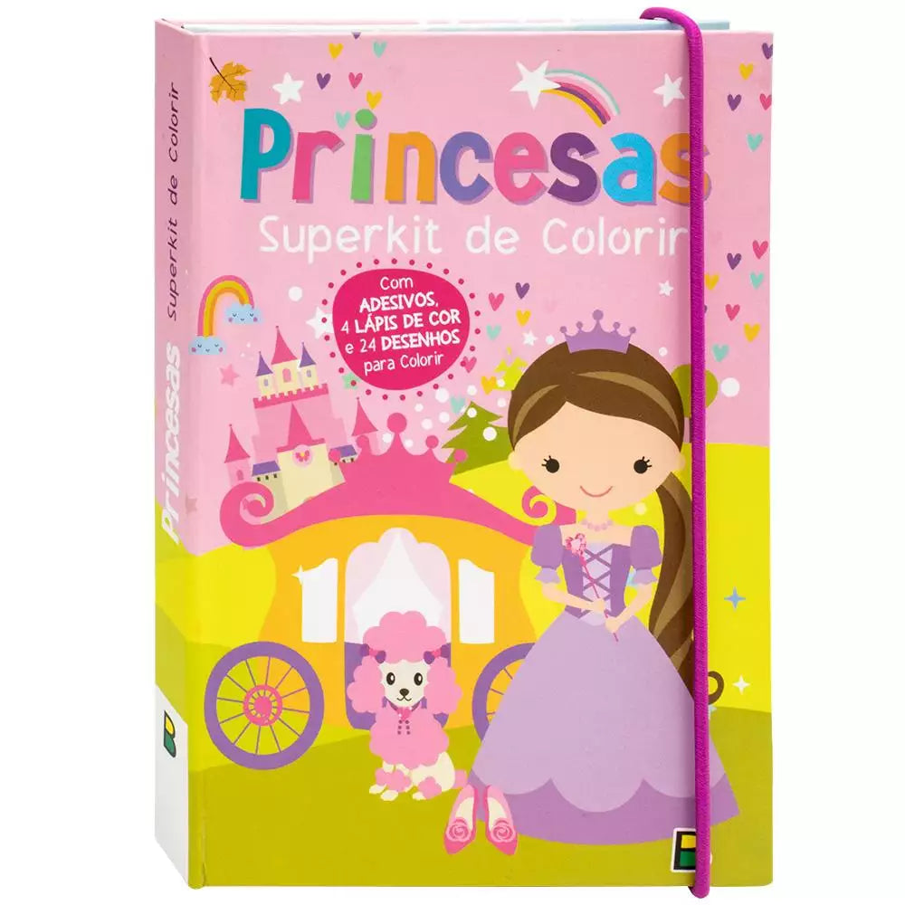 Livro Infantil Super Kit de Colorir: Princesas