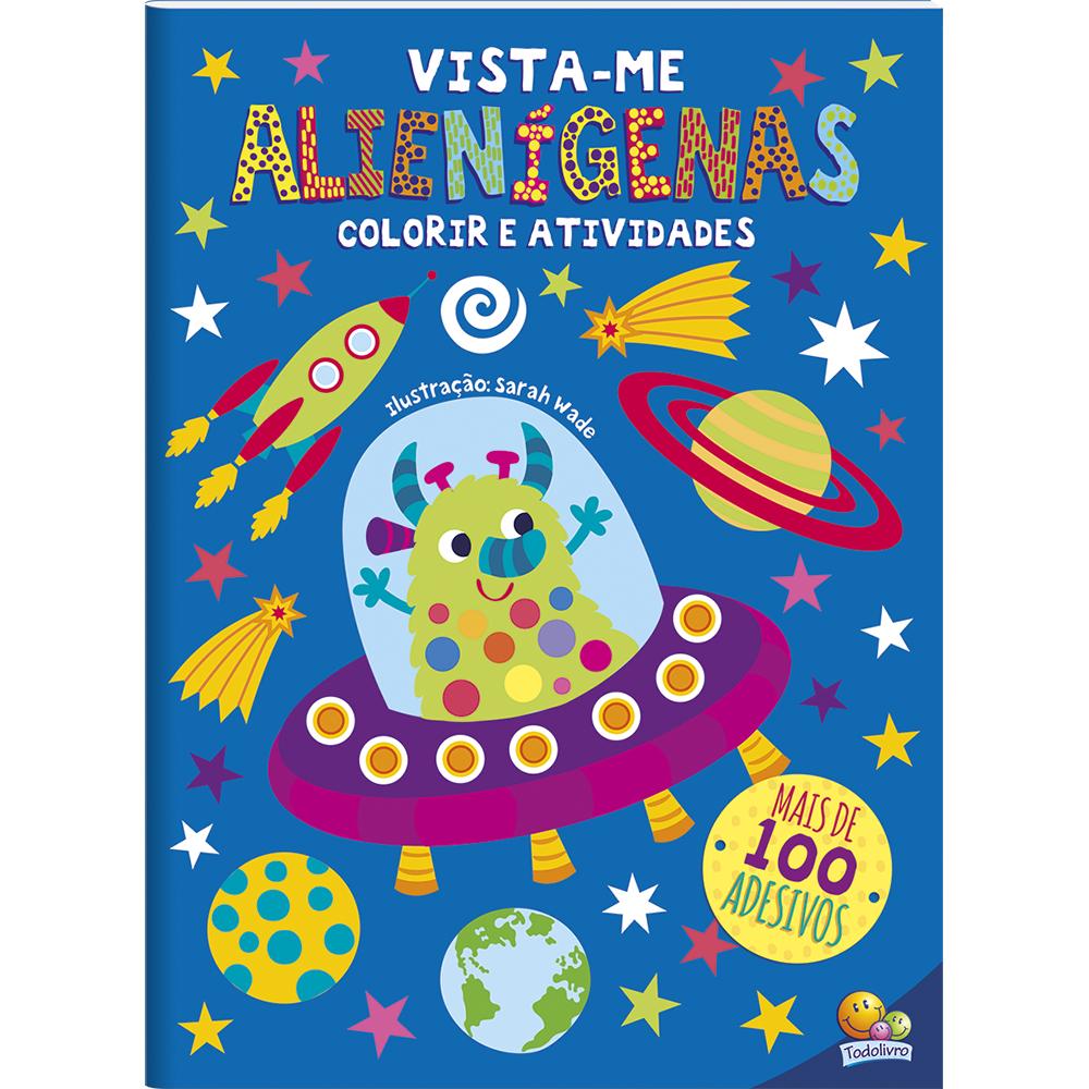Livro Infantil de Atividades Vista-me: Alienígenas