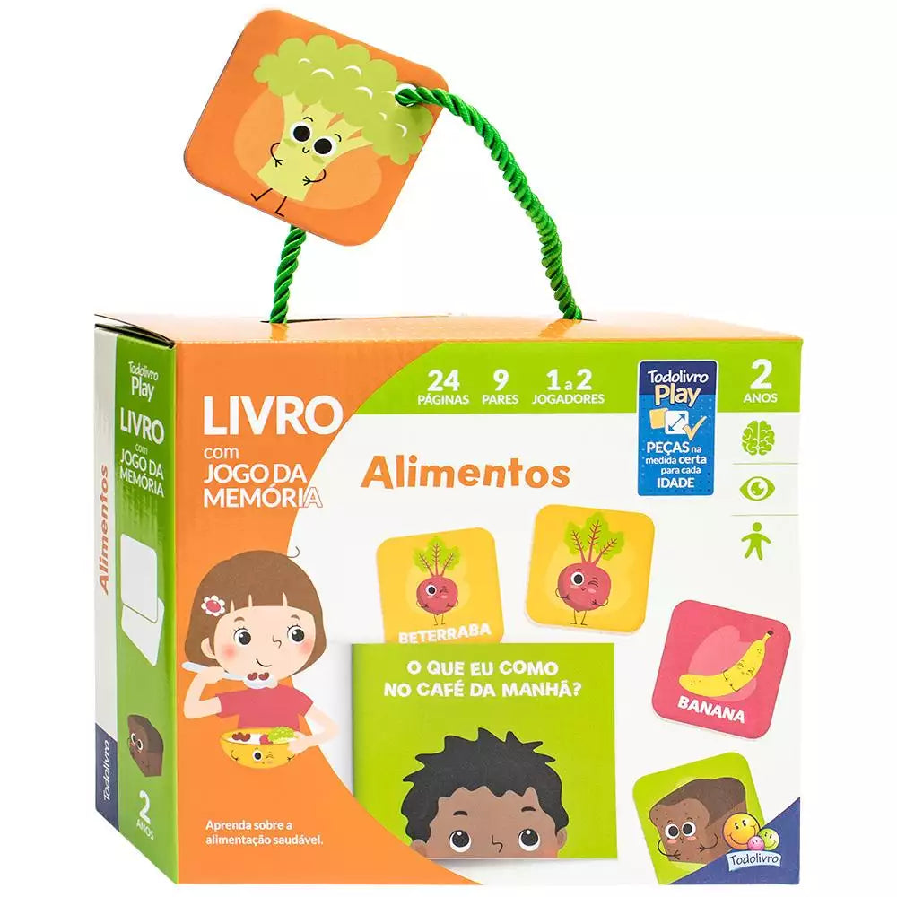 Livro Jogo da Memória Infantil: Alimentos