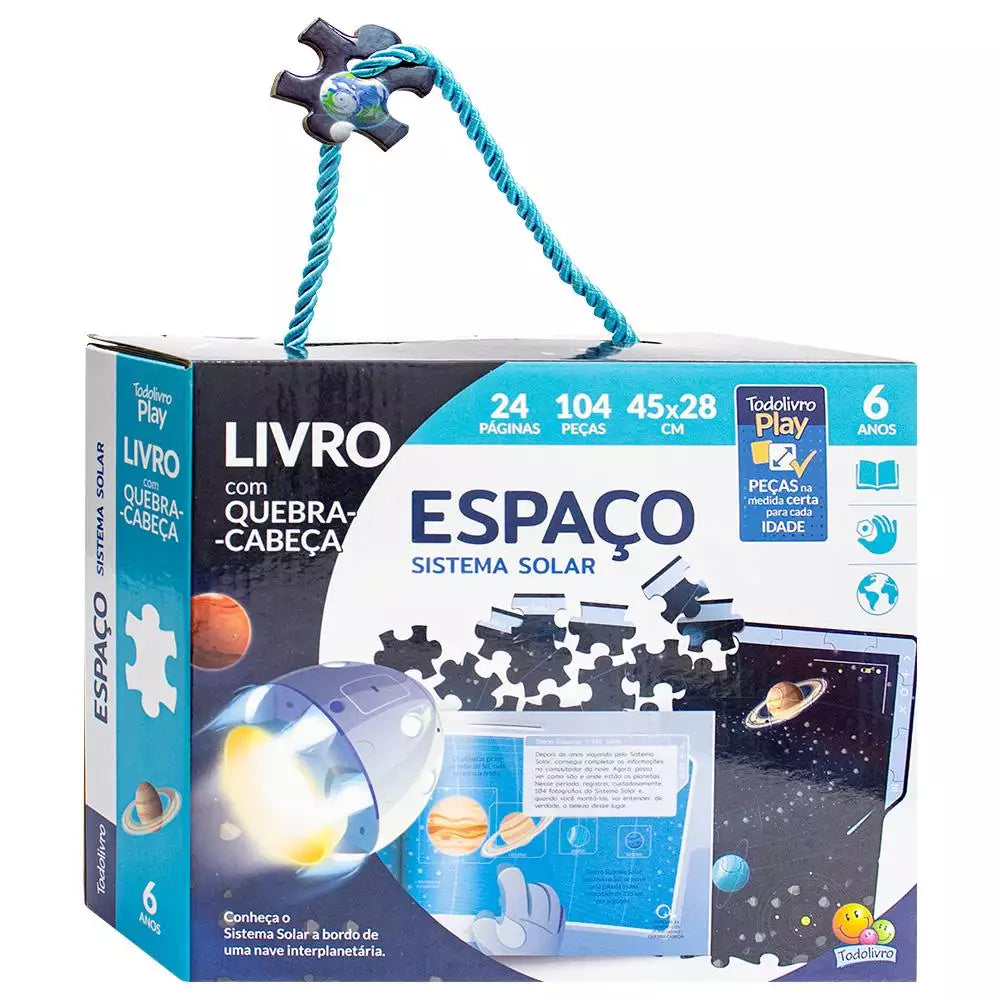 Livro Quebra-Cabeça Infantil: Espaço