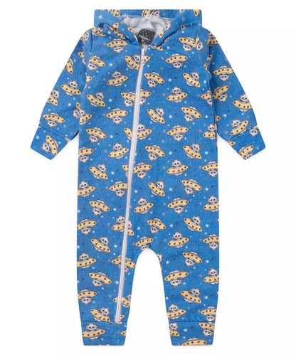 Macacão de Inverno para Bebê Menino Pandinha Azul