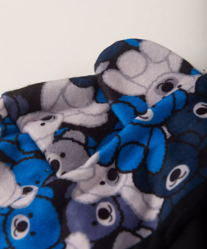Macacão de Inverno para Bebê Menino Ursinho Marinho