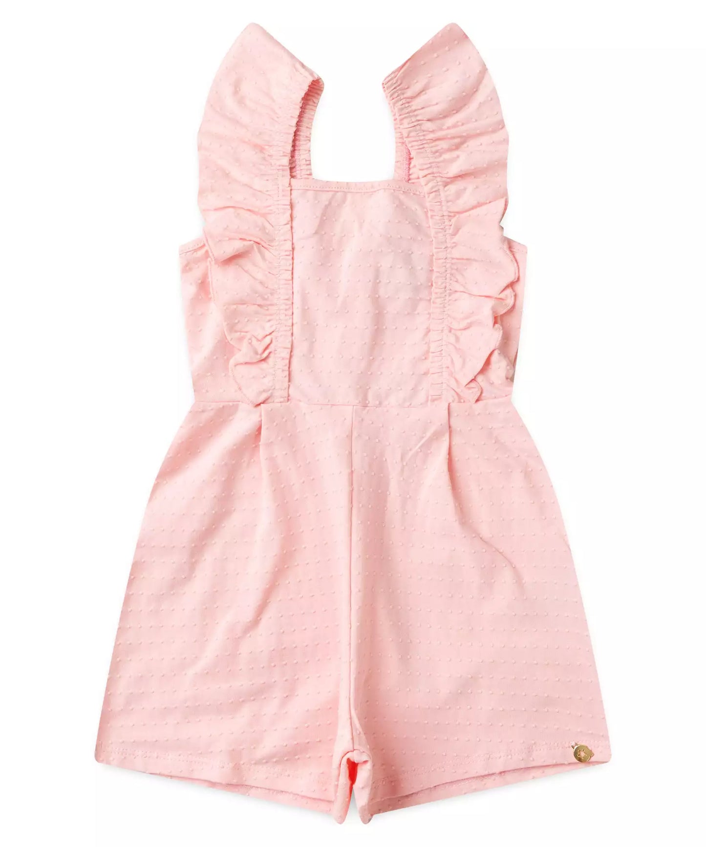 Macaquinho de Verão Infantil Feminino Básico Vermelho