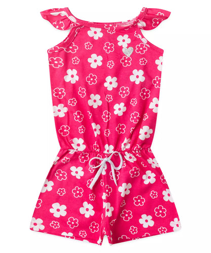 Macaquinho de Verão para Menina Florzinha Pink