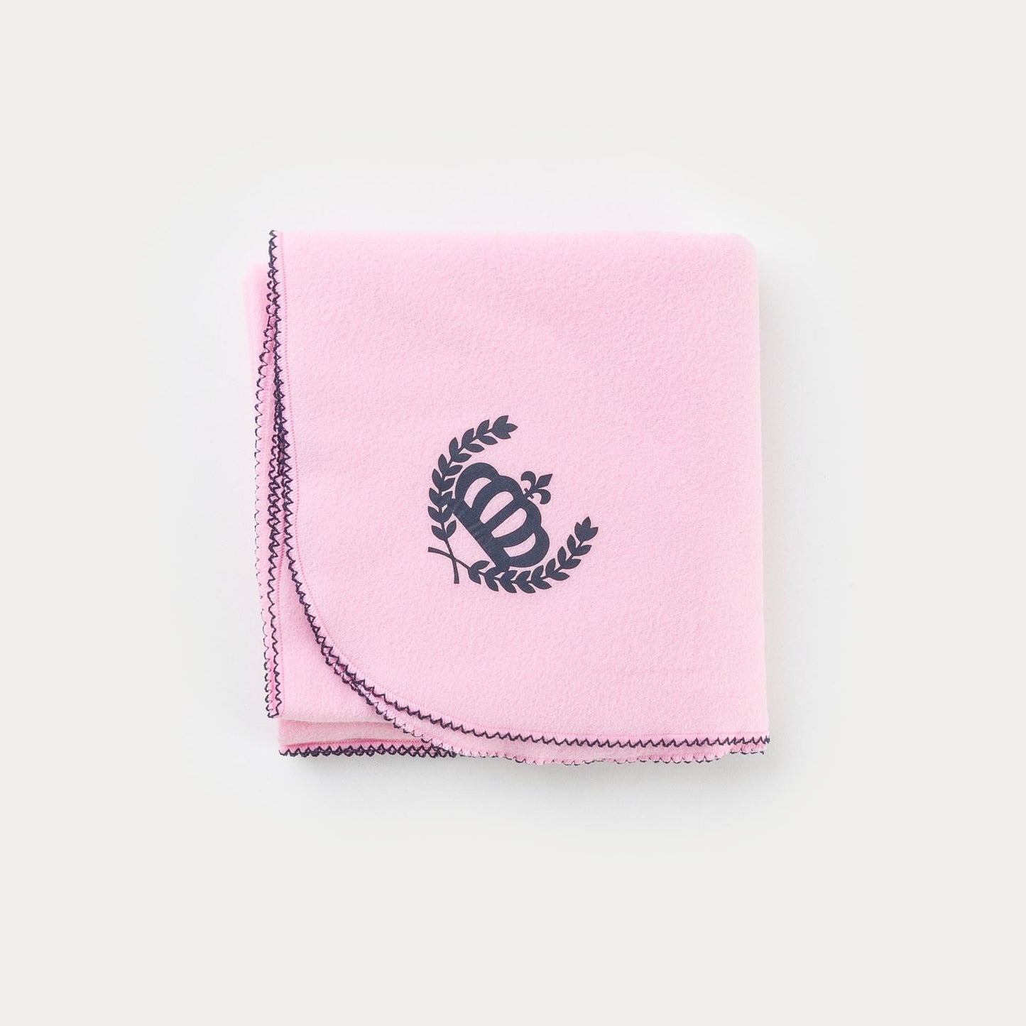 Manta em Soft Rosa Coroa para Bebê Menina