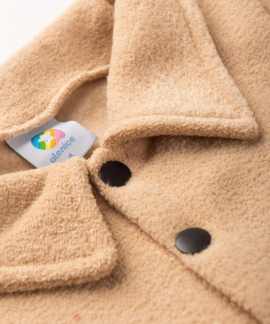 Parka Infantil Feminina Básica Nude