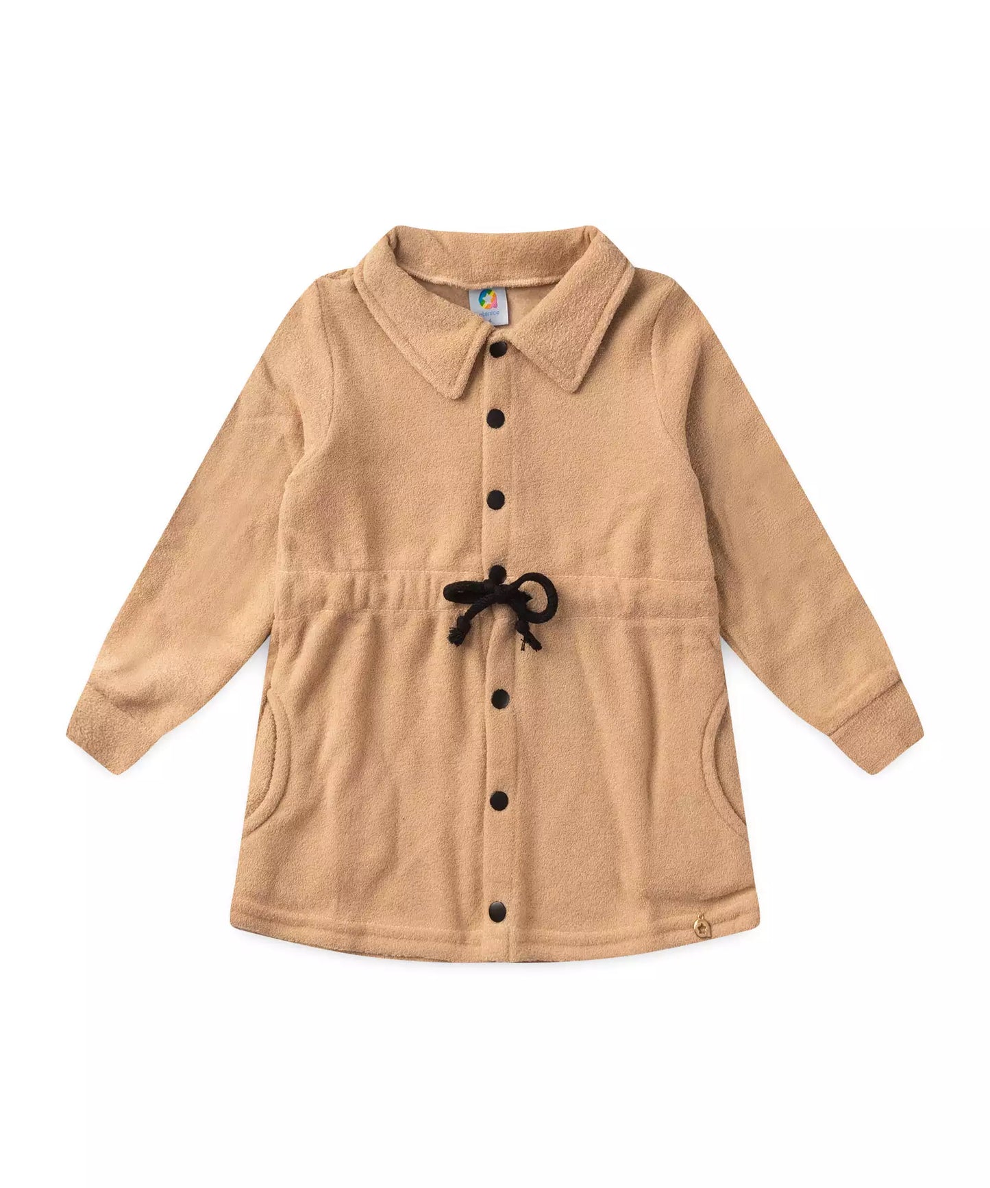 Parka Infantil Feminina Básica Nude