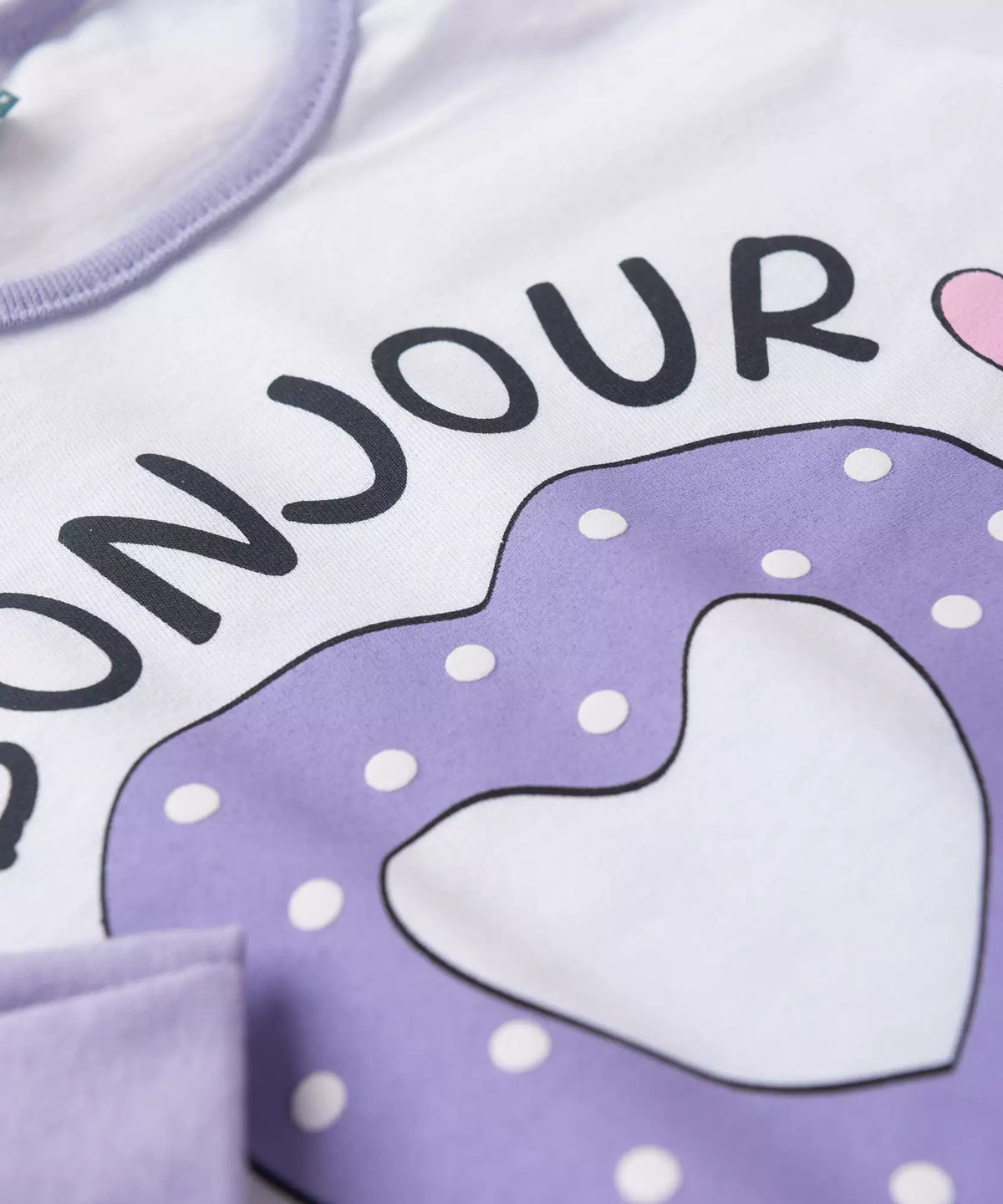 Pijama de Inverno Infantil Feminino Cachorrinho Branco