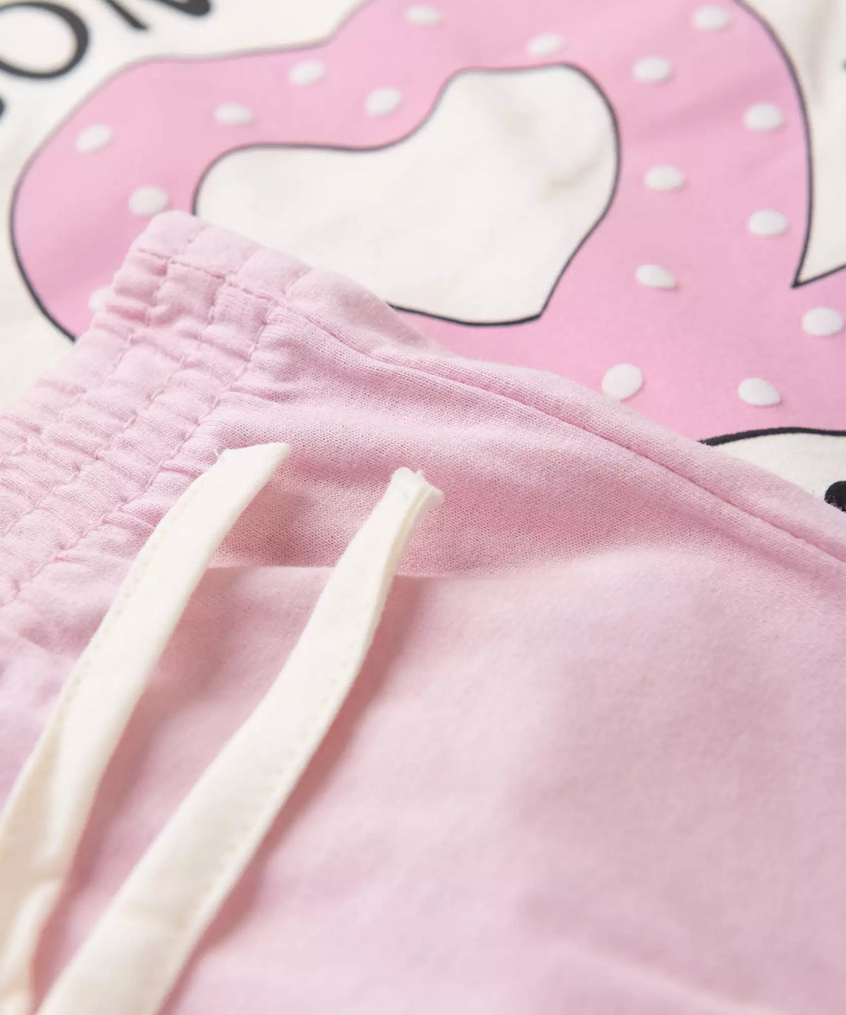 Pijama de Inverno Infantil Feminino Cachorrinho Marfim