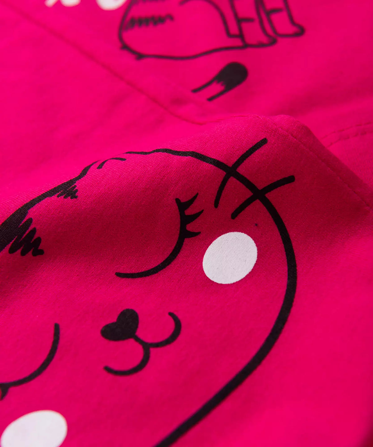 Pijama de Inverno Infantil Feminino Gato Pink