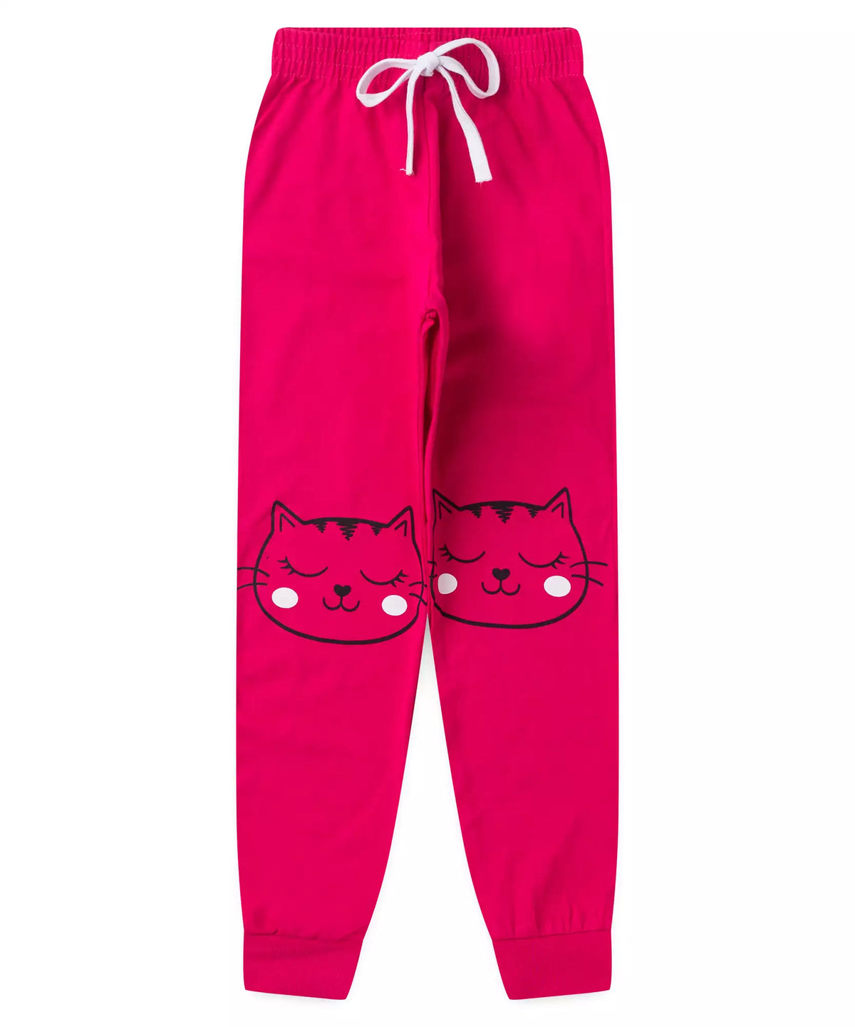 Pijama de Inverno Infantil Feminino Gato Pink