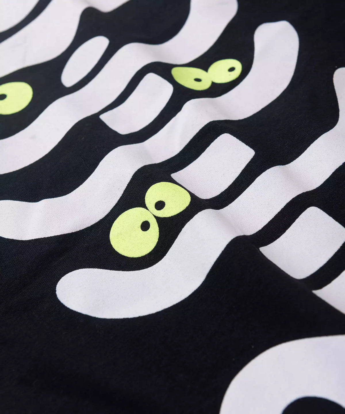 Pijama de Inverno Infantil Masculino Esqueleto Preto