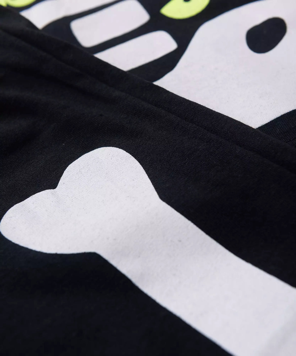 Pijama de Inverno Infantil Masculino Esqueleto Preto
