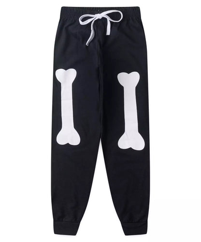 Pijama de Inverno Infantil Masculino Esqueleto Preto