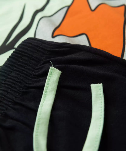 Pijama de Inverno Infantil Masculino Flash Verde