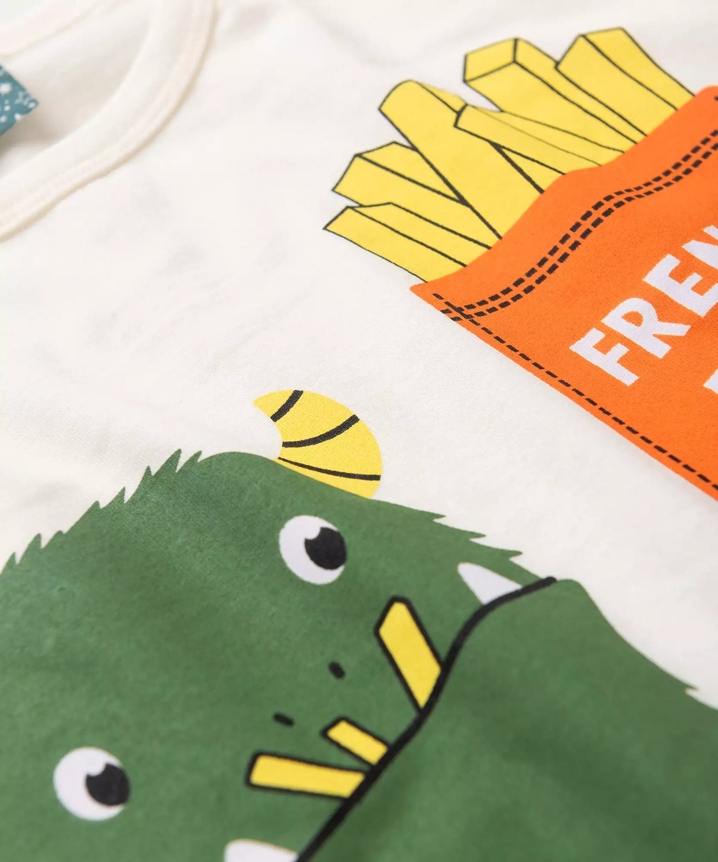 Pijama de Inverno Infantil Masculino Monstrinho Marfim