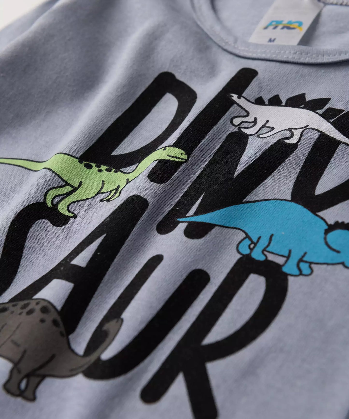 Pijama de Inverno para Bebê Menino Dinossauro Cinza