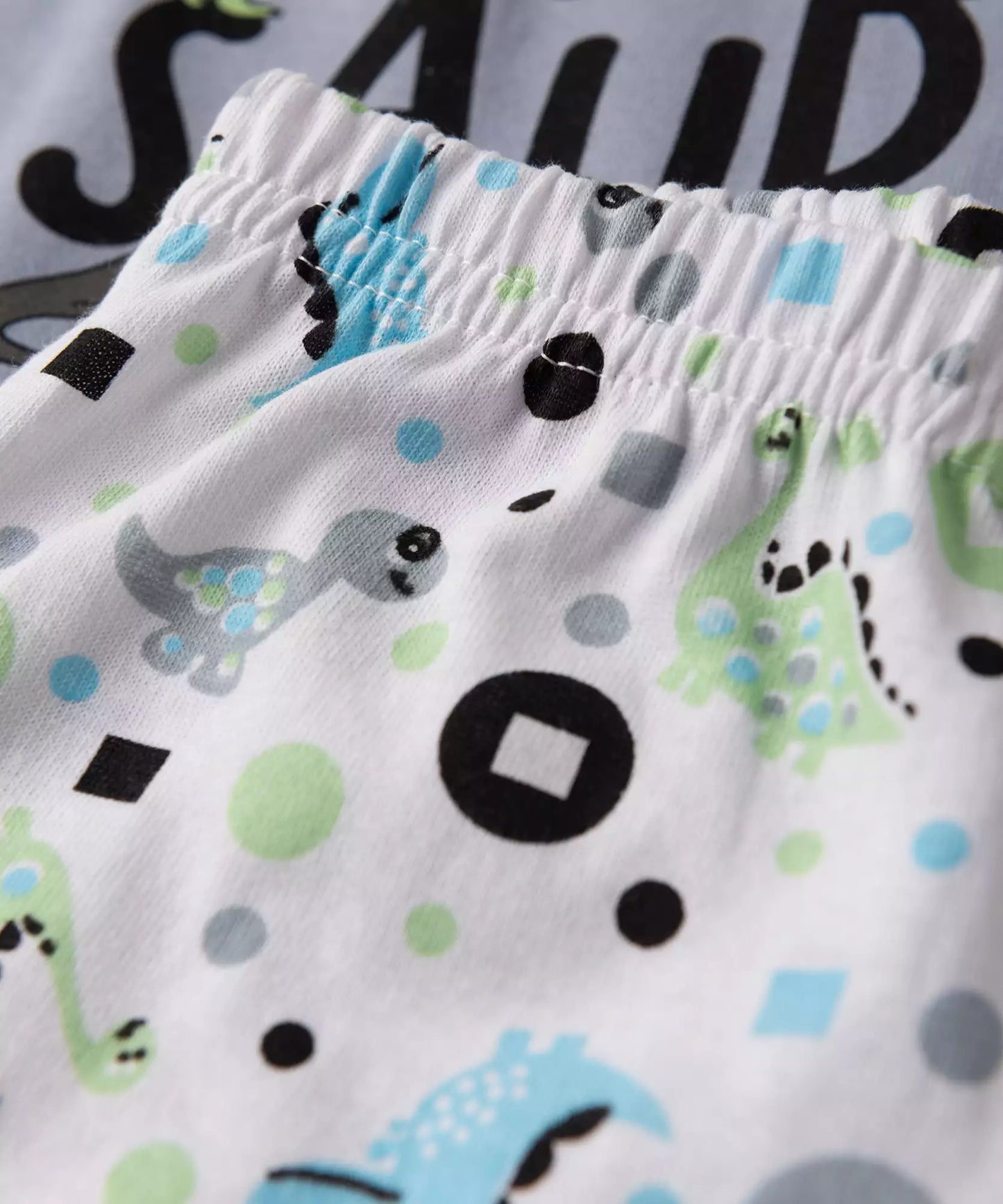 Pijama de Inverno para Bebê Menino Dinossauro Cinza