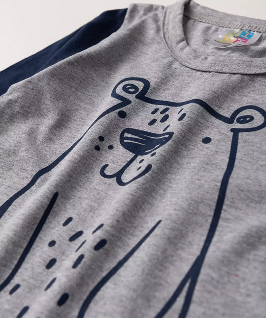 Pijama de Inverno para Bebê Menino Ursinho Mescla