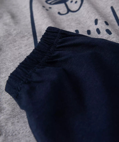 Pijama de Inverno para Bebê Menino Ursinho Mescla