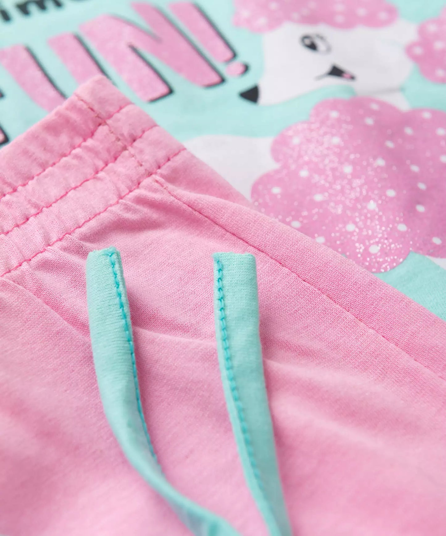 Pijama de Inverno para Menina Cachorrinho Verde