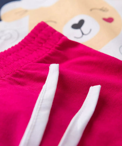 Pijama de Inverno para Menina Ovelhinha Marinho