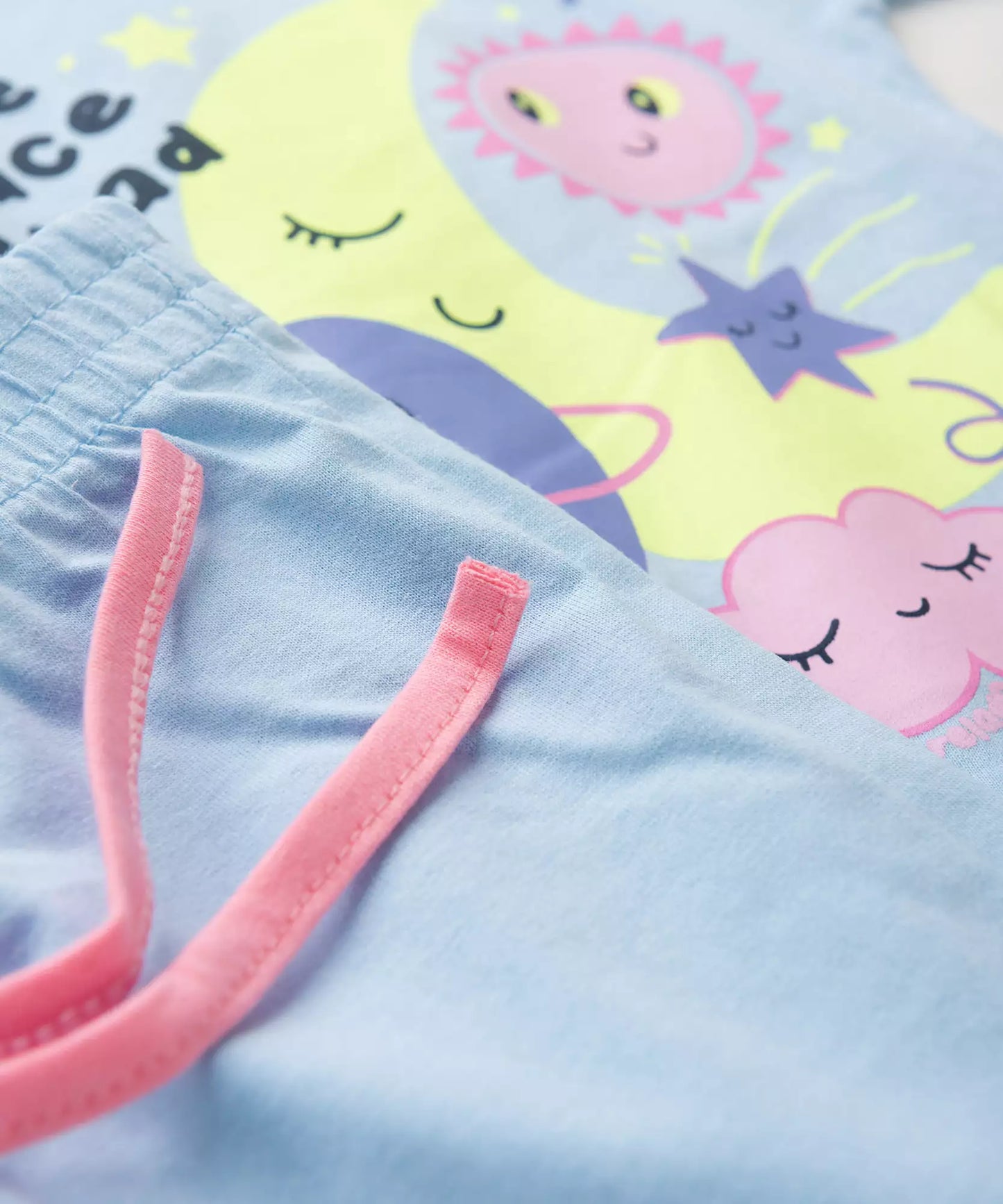 Pijama de Inverno para Menina Space Azul