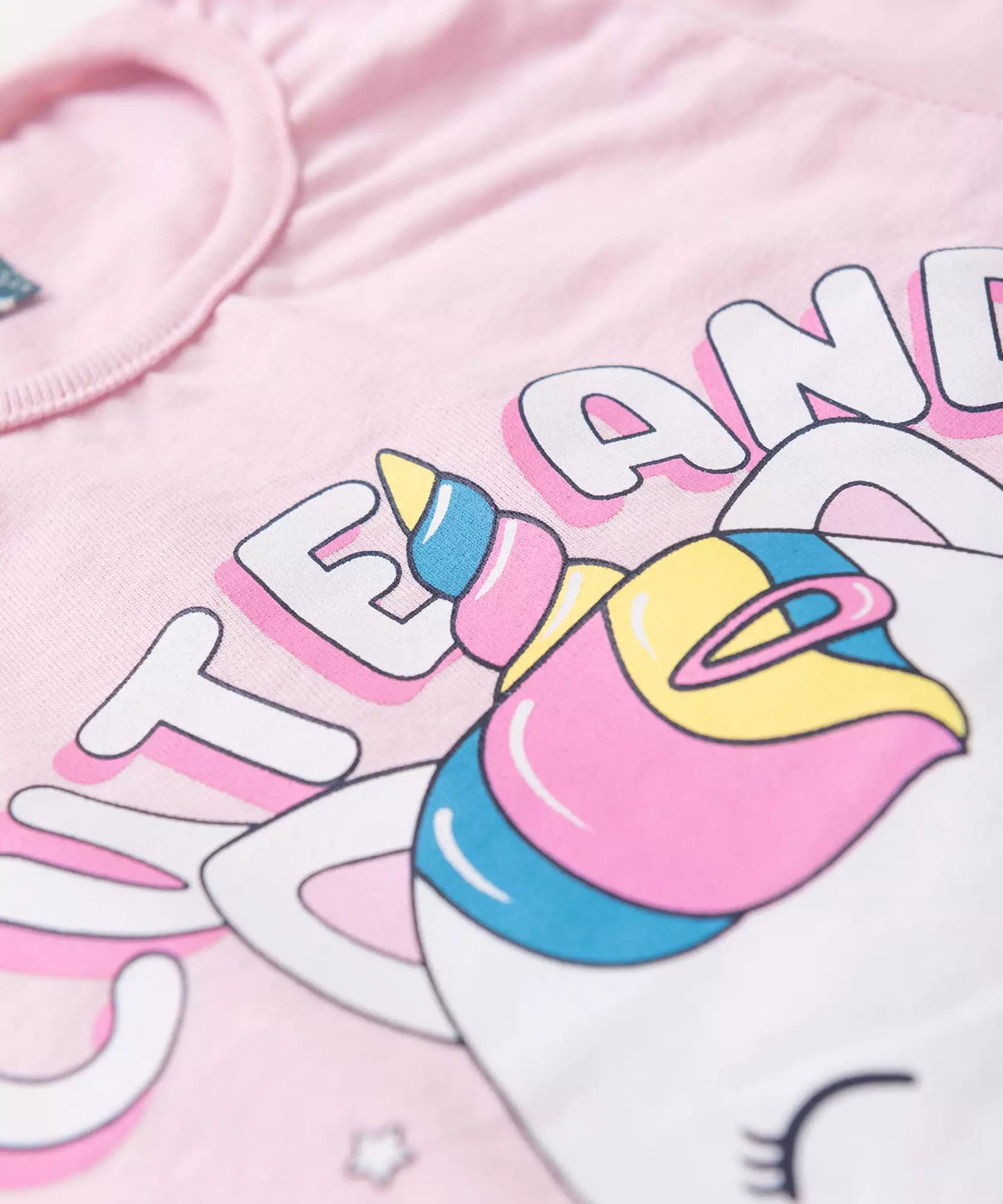Pijama de Inverno para Menina Unicórnio Rosa