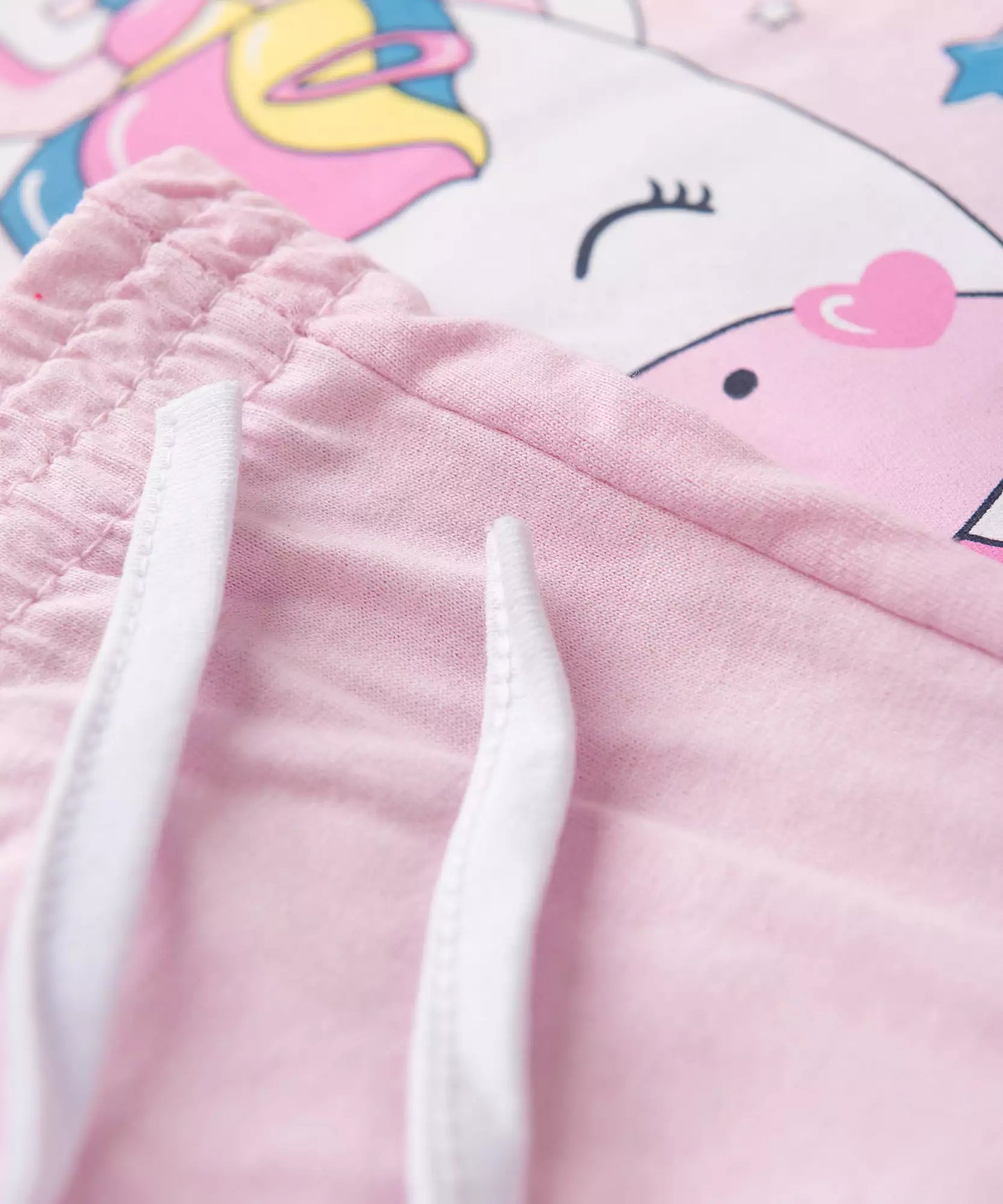 Pijama de Inverno para Menina Unicórnio Rosa