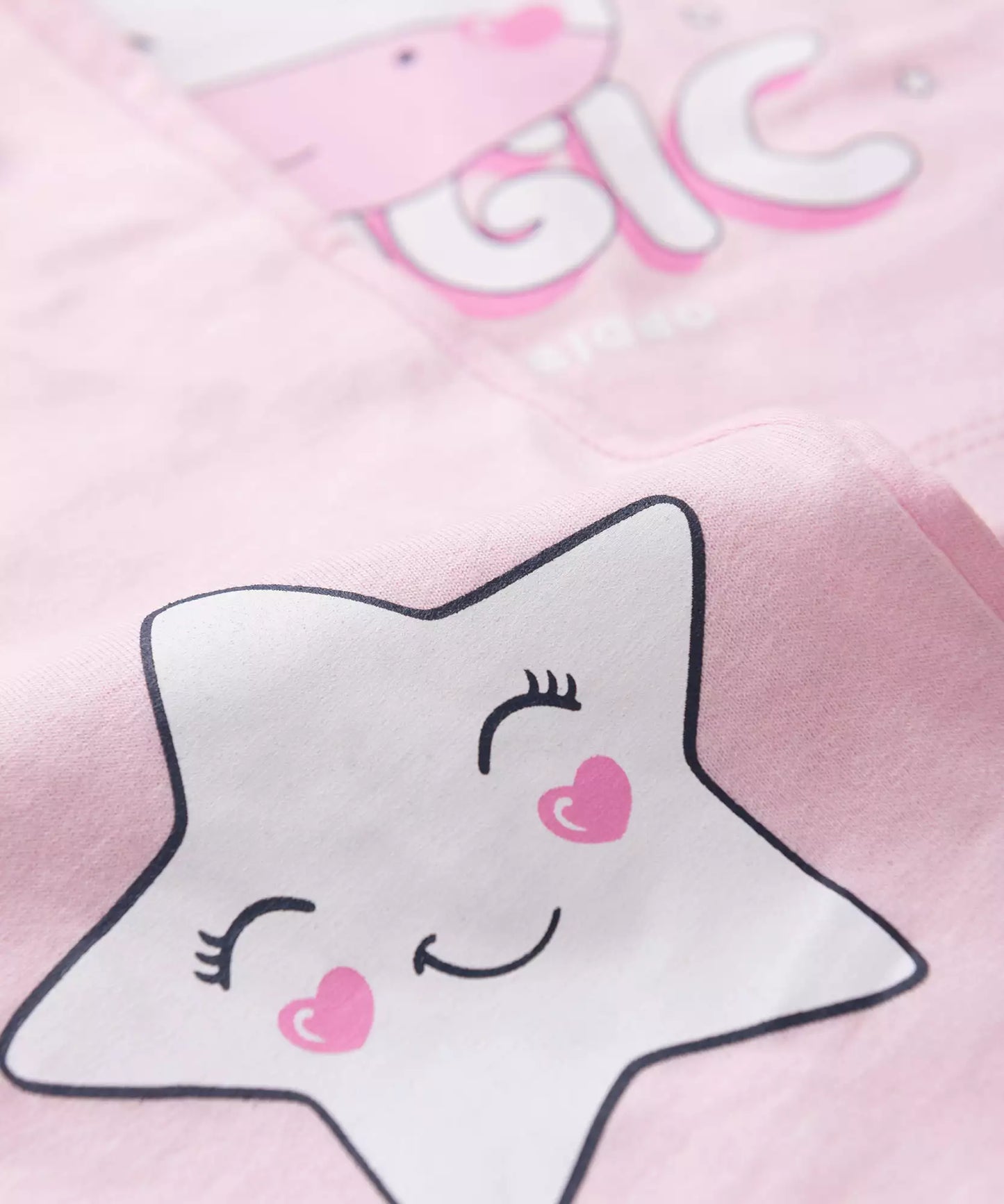 Pijama de Inverno para Menina Unicórnio Rosa