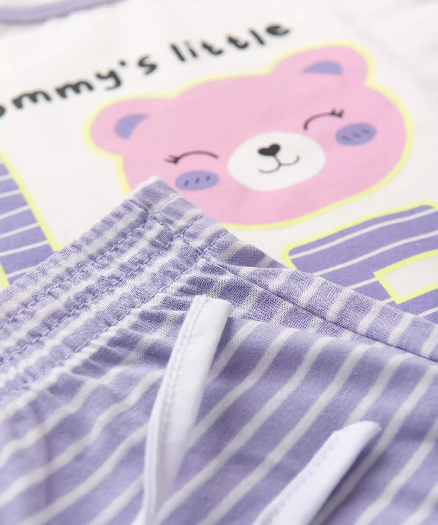 Pijama de Inverno para Menina Ursinho Marfim