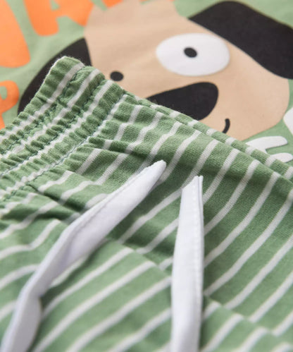 Pijama de Inverno para Menino Cachorrinho Verde