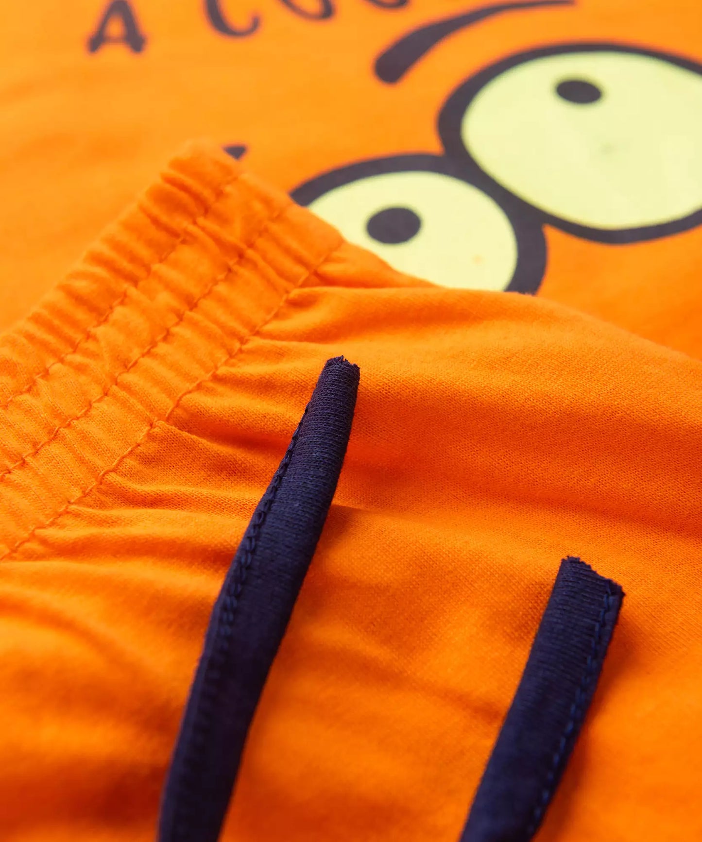 Pijama de Inverno para Menino Monstrinho Laranja