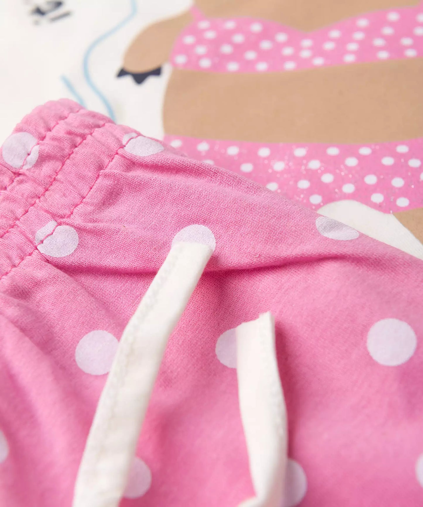 Pijama de Verão Infantil para Menina Relax Marfim