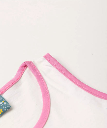 Pijama de Verão Infantil para Menina Relax Marfim