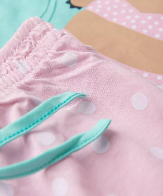 Pijama de Verão Infantil para Menina Relax Verde